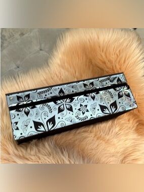 Butterfly and Floral Mirrored Jewelry Box Velvet Interior FIRM 55% OFF